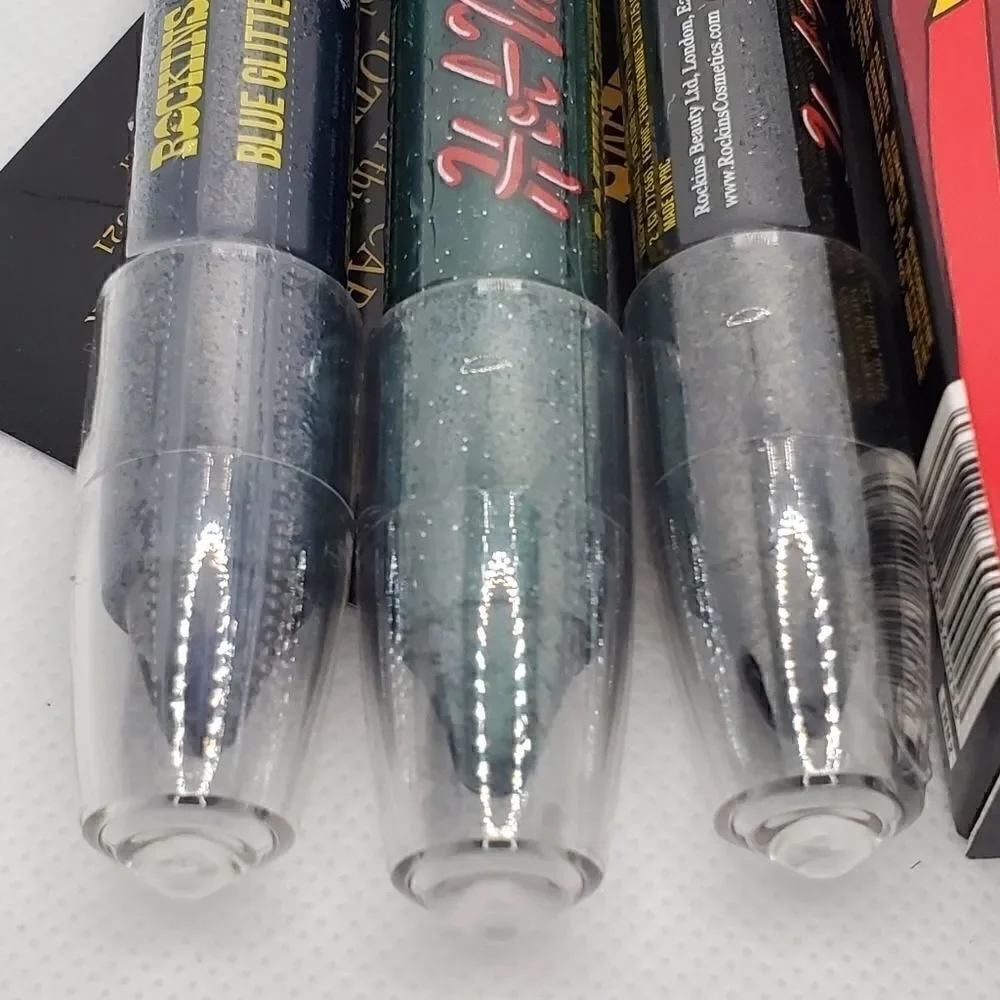 Rockins Cosmetics glitter gel eye pens